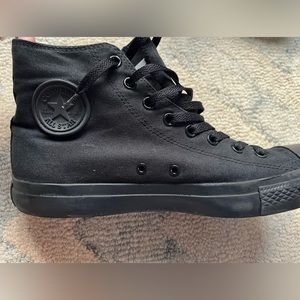 Black high top Converse
